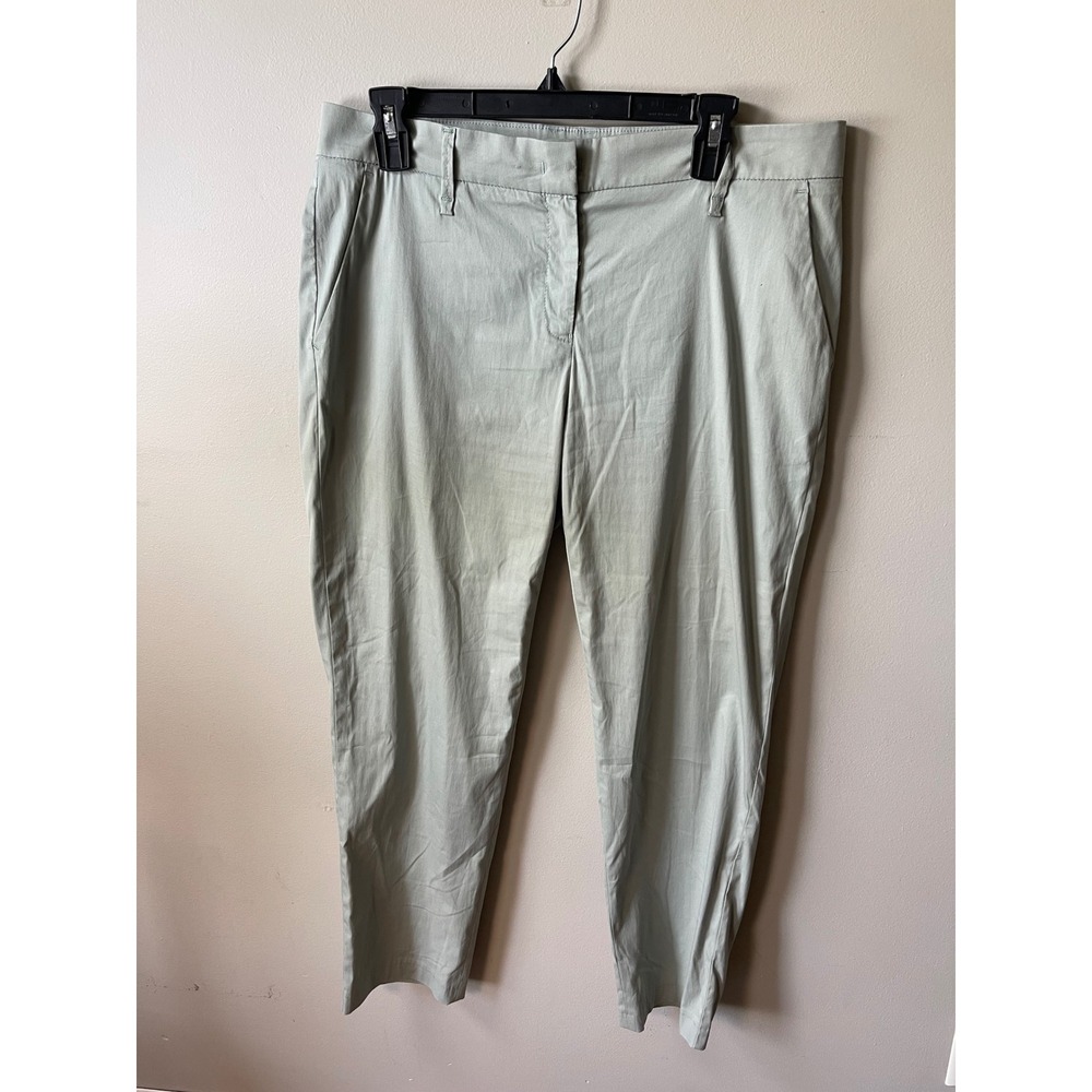 Brax Feel Good Style Mara S Sage Green Slim Trousers Pants US 31/32 career